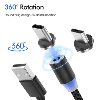 USB Cable LED Magnetic 2A Fast Charging Type C Cable Magnet Charger Data Micro USB Cable Mobile Phone Cable USB for xiaomi
USB Cable LED Magnetic 2A Fast Charging Type C Cable Magnet Charger Data Micro USB Cable Mobile Phone Cable USB for xiaomi