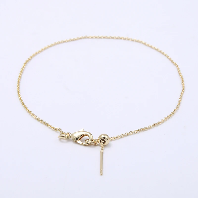 Brass 14k Gold-Plated Chain With Lobster Clasps For Diy Jewelry Making Pin-Type Universal Chain Positioning Bead Pass Adjustable
Brass 14k Gold-Plated Chain With Lobster Clasps For Diy Jewelry Making Pin-Type Universal Chain Positioning Bead Pass Adjustable