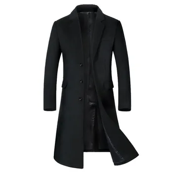 New Men's Long Woollen Coat 2020 Autumn Winter Male Business Casual Wool Long Pea Coat Men Overcoat Brand Clothing AG1851 
New Men's Long Woollen Coat 2020 Autumn Winter Male Business Casual Wool Long Pea Coat Men Overcoat Brand Clothing AG1851