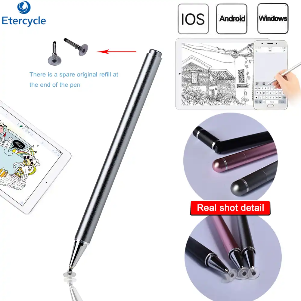 capacitive screen tablet/phone quality stainless touch pen for