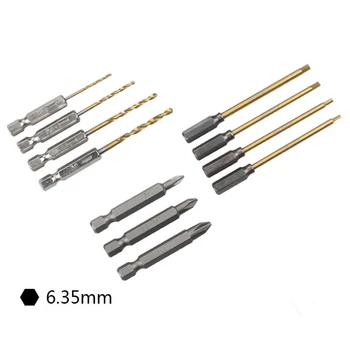 Durable Hard Alloy Steel RC Helicopter Drone Model Tool Inner Hex/Cross Screwdrivers Tools +Twist Drill + 6.35mm Handle
Durable Hard Alloy Steel RC Helicopter Drone Model Tool Inner Hex/Cross Screwdrivers Tools +Twist Drill + 6.35mm Handle