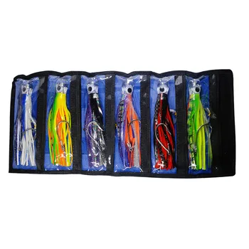 CHOCT25 High quality hard head and soft PVC skirts trolling lure 6 pcs a bag Saltwater game set fishing lure
CHOCT25 High quality hard head and soft PVC skirts trolling lure 6 pcs a bag Saltwater game set fishing lure