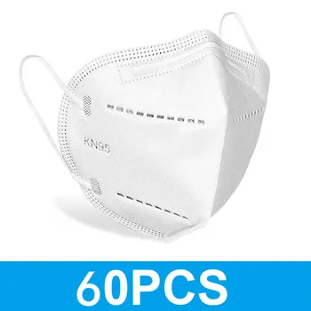 60pcs Masks Mascarillas KN95 Mask 95% filtration Facial FFP2 Masks Dust mondmasker Nonwoven Mouth Safe Protective Face Mask
60pcs Masks Mascarillas KN95 Mask 95% filtration Facial FFP2 Masks Dust mondmasker Nonwoven Mouth Safe Protective Face Mask