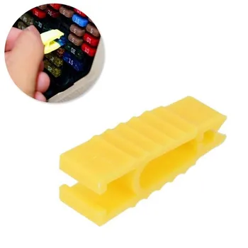 

1pcs Car Fuse Puller 30mm Yellow Car Fuse Fetch Clip Automobile Fuse Puller Extractor Remover Tools Car Repair Accessories