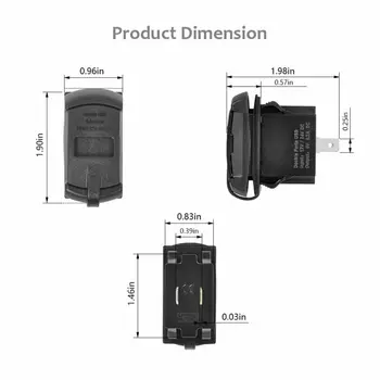 Switch Digital Display Voltmeter Waterproof Dustproof Boat UTV Dual USB Charger
Switch Digital Display Voltmeter Waterproof Dustproof Boat UTV Dual USB Charger