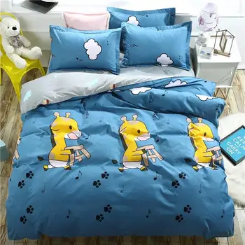 39Giraffe 4pcs Girl Boy Kid Bed Cover Set Duvet Cover Adult Child Bed Sheets And Pillowcases Comforter Bedding Set 2TJ-61022 
39Giraffe 4pcs Girl Boy Kid Bed Cover Set Duvet Cover Adult Child Bed Sheets And Pillowcases Comforter Bedding Set 2TJ-61022