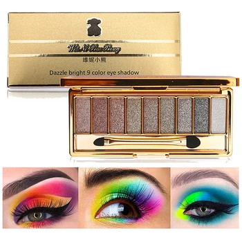 Eyeshadow Palette - Nine Shades - Glitter and Matte Eye Shadow Kit - (Natural - Nude) Colorful Shimmer Eyeshadow Palette
Eyeshadow Palette - Nine Shades - Glitter and Matte Eye Shadow Kit - (Natural - Nude) Colorful Shimmer Eyeshadow Palette