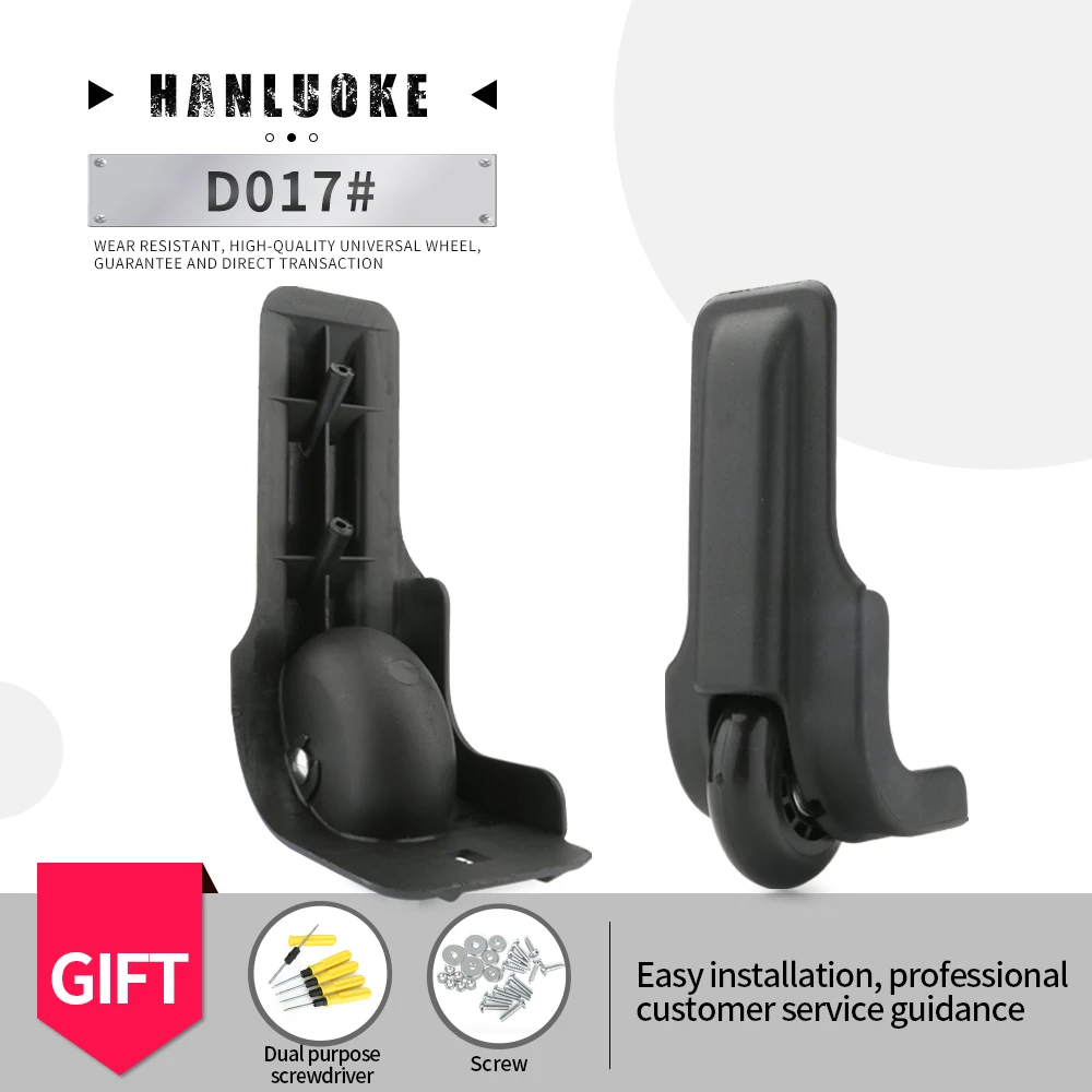 HANLUOKE D017 Luggage wheel replacement universal accessories trolley pulley password box roller repair durable silent wheels
HANLUOKE D017 Luggage wheel replacement universal accessories trolley pulley password box roller repair durable silent wheels