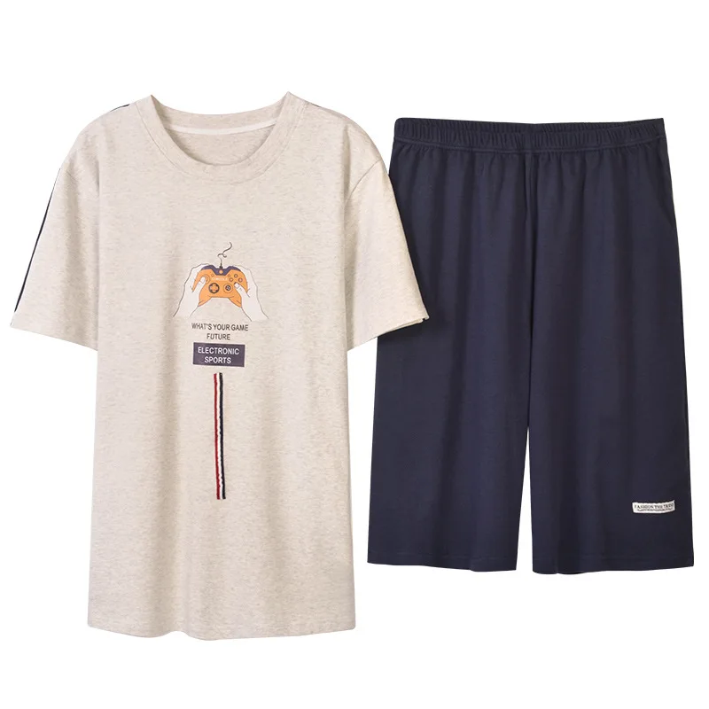 New 2020 Summer Men Game Print Pajamas Short Sleeve Male Pajama Set Soft Full Cotton Sleepwear Suit Homewear Multi Styles 3XL
New 2020 Summer Men Game Print Pajamas Short Sleeve Male Pajama Set Soft Full Cotton Sleepwear Suit Homewear Multi Styles 3XL