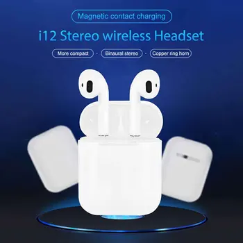 i12 TWS Bluetooth V5.0 Earphone Binaural Call Earbuds Auto Pairing Wireless Stereo Headset 
i12 TWS Bluetooth V5.0 Earphone Binaural Call Earbuds Auto Pairing Wireless Stereo Headset