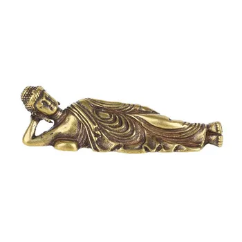 Vintage Brass Small Ornament Miniatures Figurines Pure Copper Sleeping Buddha Statue Desk Table Home Decor 48*16mm Mini Figurine
Vintage Brass Small Ornament Miniatures Figurines Pure Copper Sleeping Buddha Statue Desk Table Home Decor 48*16mm Mini Figurine