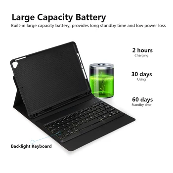 Wireless Keyboard With Protective Case Backlight bluetooth Keyboard Compatible With 2017/2018 5th/6th 9.7'' For iPad клавиатура
Wireless Keyboard With Protective Case Backlight bluetooth Keyboard Compatible With 2017/2018 5th/6th 9.7'' For iPad клавиатура
