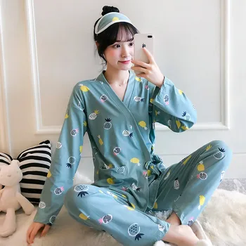 Beautiful Flower-Patterned Pajamas For Women 2020 Spring And Autumn Fashion Kimono Pyjama Sets Night Casual Sleepwear Pijama
Beautiful Flower-Patterned Pajamas For Women 2020 Spring And Autumn Fashion Kimono Pyjama Sets Night Casual Sleepwear Pijama