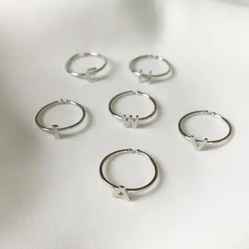 GHIDBK 925 Sterling Silver Initial Rings for Women Minimalist Statement Thin Open Letters Ring Personalized Street Style Ring
GHIDBK 925 Sterling Silver Initial Rings for Women Minimalist Statement Thin Open Letters Ring Personalized Street Style Ring