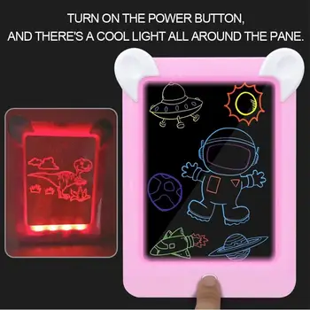 3d Painting Board Interesting Cartoon Blue/Pink Led Child Student Magic Drawing Board Write Art LED Artboard
3d Painting Board Interesting Cartoon Blue/Pink Led Child Student Magic Drawing Board Write Art LED Artboard