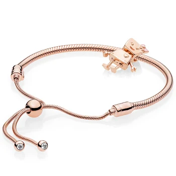 NEW 100% Sterling Silver Brand New 1:1 Passion Charm Robot With Bracelet Rose Gold Series Fit original design Women Gift 
NEW 100% Sterling Silver Brand New 1:1 Passion Charm Robot With Bracelet Rose Gold Series Fit original design Women Gift