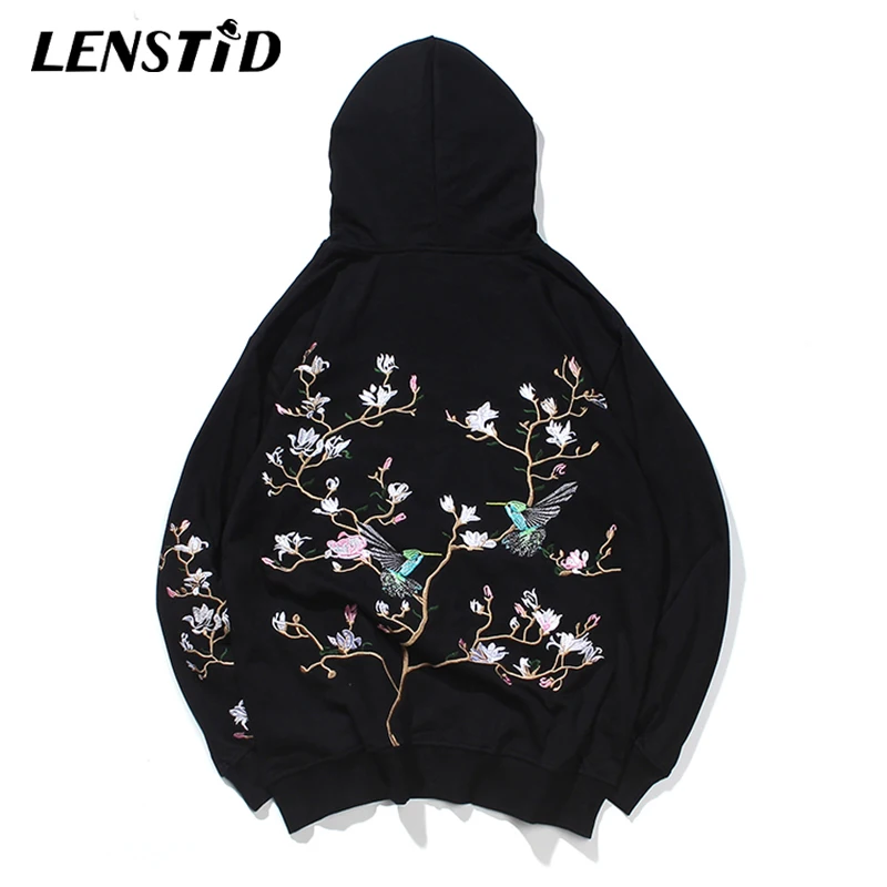 LENSTID 2019 Autumn New Arrived Harajuku Flower And Birds Embroidery Cotton Pullover Hoodies Mens Hip Hop Streetwear Sweatshirts
LENSTID 2019 Autumn New Arrived Harajuku Flower And Birds Embroidery Cotton Pullover Hoodies Mens Hip Hop Streetwear Sweatshirts