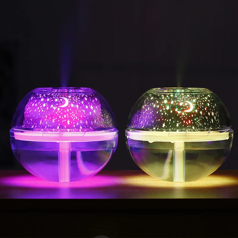 500ml Crystal Projection USB Air Humidifier LED Lights Ultrasonic Aroma Diffuser Fogger Mini Home Office Air Purifier
500ml Crystal Projection USB Air Humidifier LED Lights Ultrasonic Aroma Diffuser Fogger Mini Home Office Air Purifier