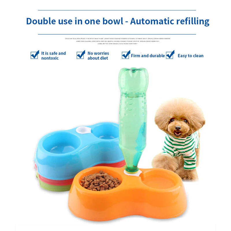 Pet Cat Dog Bowl Automatic Drinking Fountain Food Feeder Pet Double Bowl Water Dispenser Feeder for Dog Cat Pet Feeding Supplies
Pet Cat Dog Bowl Automatic Drinking Fountain Food Feeder Pet Double Bowl Water Dispenser Feeder for Dog Cat Pet Feeding Supplies