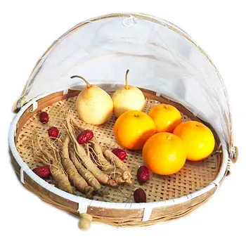 Bamboo basket Anti-insect Dustproof Basket Fruit Vegetable Tray Mesh Drying Dustpan Handmade Bamboo Food Storage Basket
Bamboo basket Anti-insect Dustproof Basket Fruit Vegetable Tray Mesh Drying Dustpan Handmade Bamboo Food Storage Basket