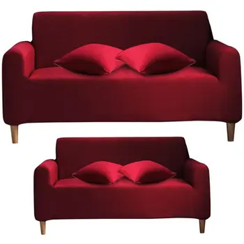 2 Set Solid Color Sofa Set Stretch Sofa Set Sofa Set with 2 Pillowcase All-Inclusive Sofa Cover 3 Seat & 2 Seat 
2 Set Solid Color Sofa Set Stretch Sofa Set Sofa Set with 2 Pillowcase All-Inclusive Sofa Cover 3 Seat & 2 Seat