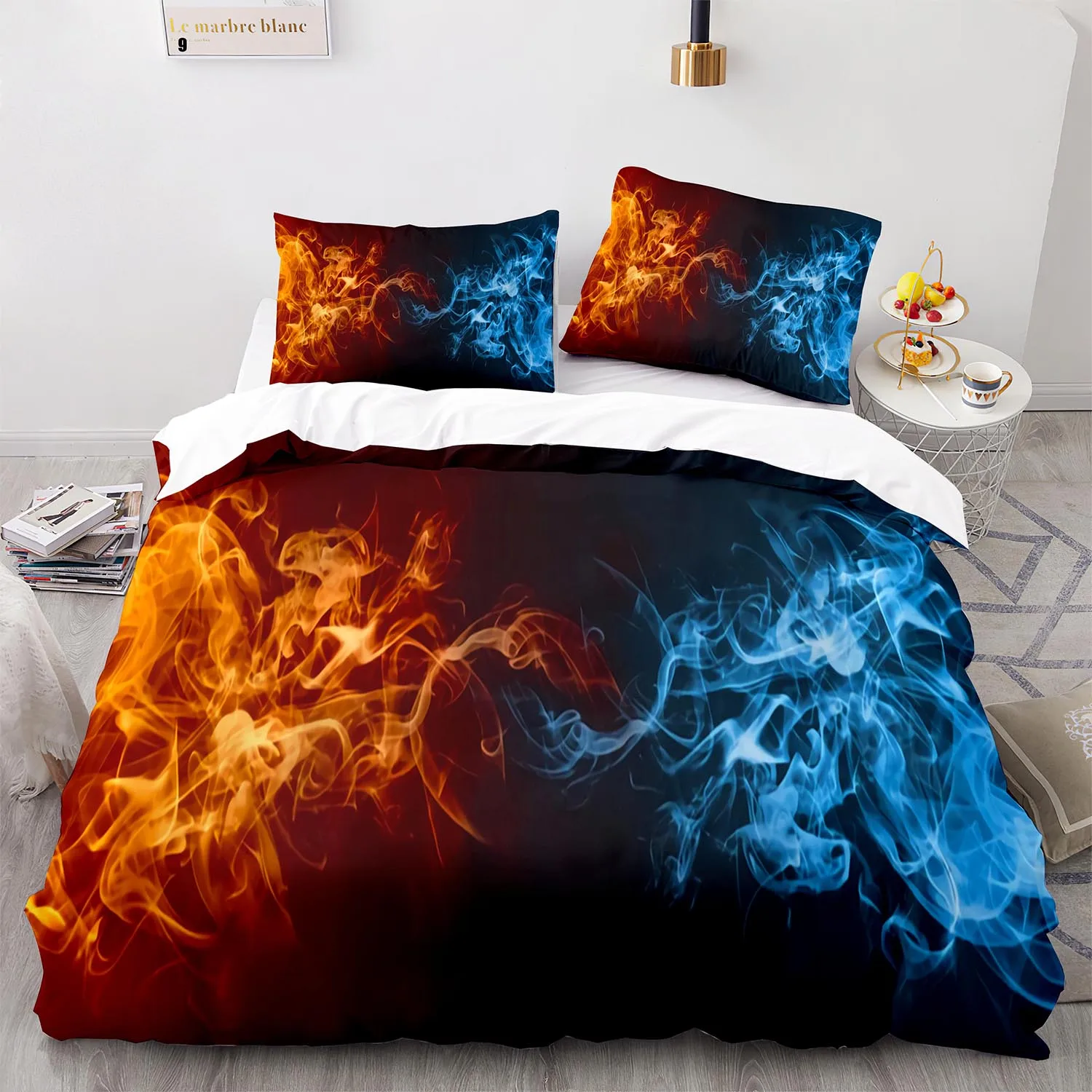 Colorful Flame Bedding Set Single Twin Full Queen King Size Ice And Fire Blaze Bed Set Children Kid Bedroom Duvetcover Sets 022
Colorful Flame Bedding Set Single Twin Full Queen King Size Ice And Fire Blaze Bed Set Children Kid Bedroom Duvetcover Sets 022