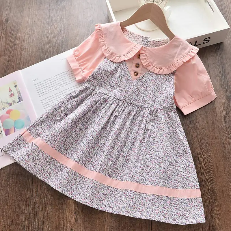 Платье детское летнее на возраст 2-6 лет с цветочным принтом | Детская одежда и