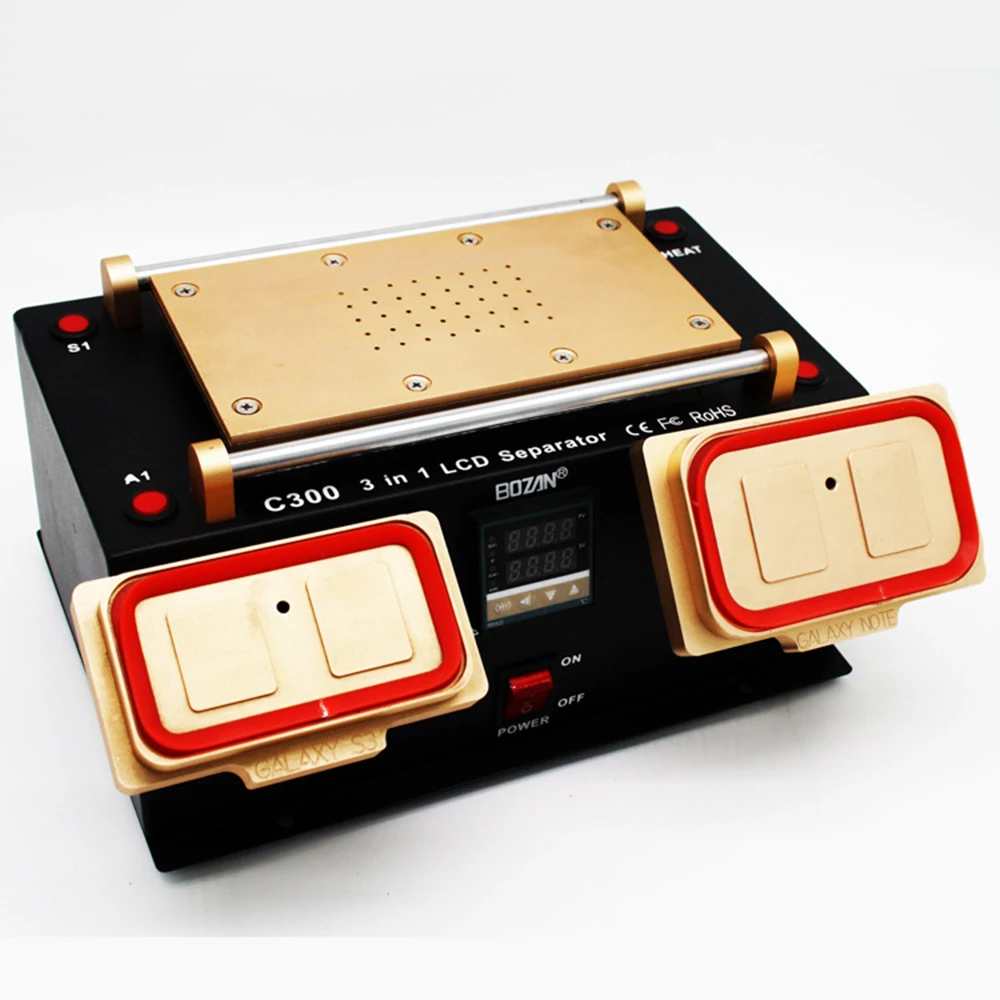 3 in 1 A frame separator mobile phone screen separator BOZAN C300 assembly splitter screen burst repair equipment AC110V/220V
3 in 1 A frame separator mobile phone screen separator BOZAN C300 assembly splitter screen burst repair equipment AC110V/220V