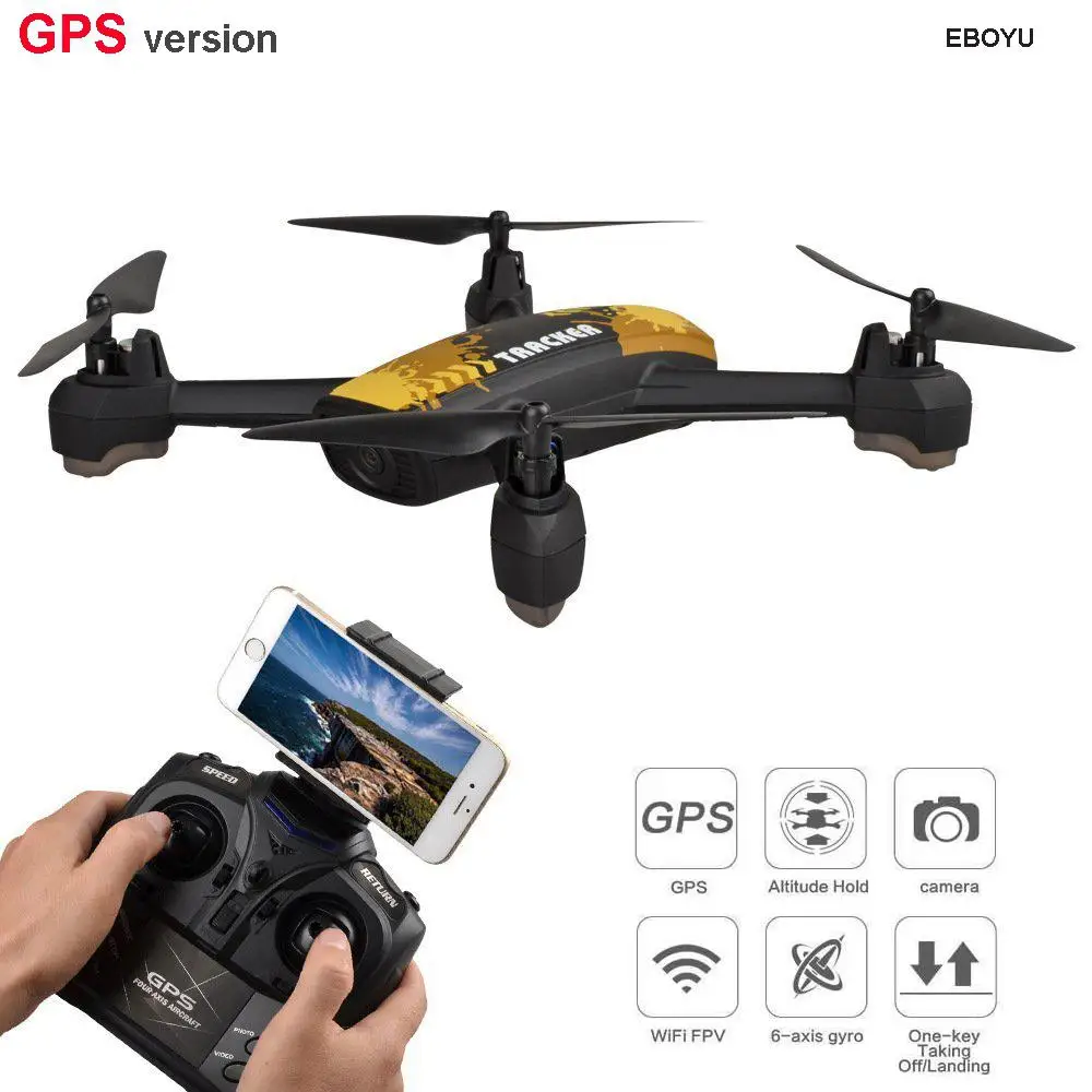 

RCtown JXD 518 GPS Drone 2.4G 4CH 720P HD Camera Wifi FPV GPS Mining Point Altitude Hold RC Quadcopter Drone RTF