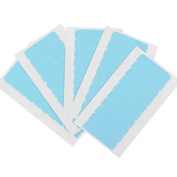 

New Hot 5 Sheets 60pcs Hair Tape Adhesive Glue 4cm*0.8cm Double Side Tape Waterproof For Lace Wig Hair Extension Tool