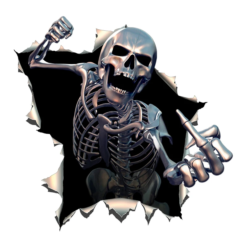 Interesting Car Sticker Angry Skeleton Skull Skeleton with Beard Car Window Accessories Decal Laser Waterproof PVC 15cm X 15cm
Interesting Car Sticker Angry Skeleton Skull Skeleton with Beard Car Window Accessories Decal Laser Waterproof PVC 15cm X 15cm