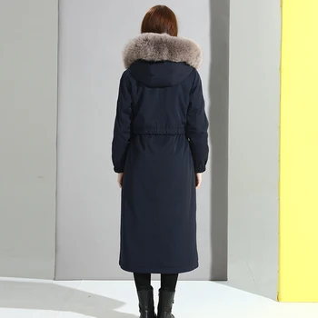 Female Warm Parkas Plus Size Natural Rabbit Fur Liner Parka 2019 Winter Jacket Women Fox Fur Collar Long Trench Coat A272 
Female Warm Parkas Plus Size Natural Rabbit Fur Liner Parka 2019 Winter Jacket Women Fox Fur Collar Long Trench Coat A272