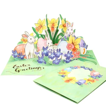 DIY Pop-up Card Easter Rabbit Flower,Handmade 3D Anniversary Greeting Paper Model,Postcard Invitation Papercraft,Craft ER-099
DIY Pop-up Card Easter Rabbit Flower,Handmade 3D Anniversary Greeting Paper Model,Postcard Invitation Papercraft,Craft ER-099