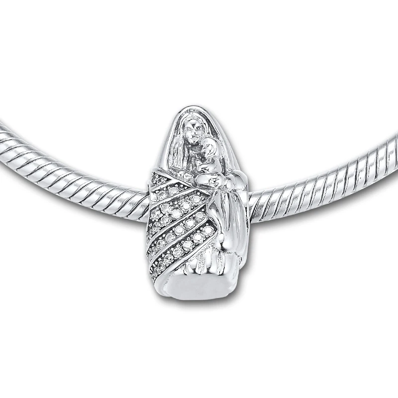 Фото Подходит для Pandora подвески браслеты ожерелья 100% стерлингового серебра 925 пробы
