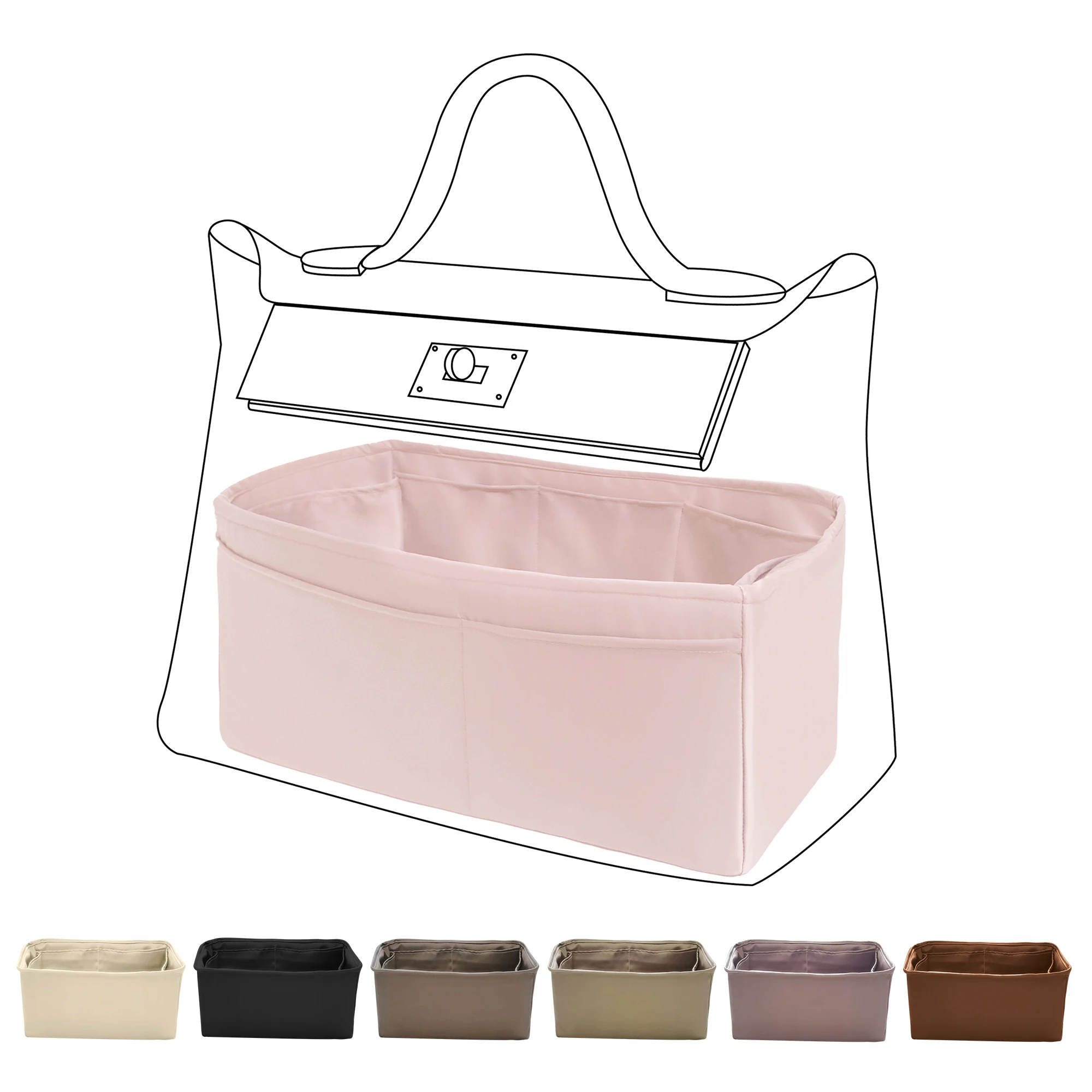 DGAZ Silky Purse Organizer Insert Fits Her-mes 24/24-mini/29/35 Bags, Luxury Handbag Tote Organizer
DGAZ Silky Purse Organizer Insert Fits Her-mes 24/24-mini/29/35 Bags, Luxury Handbag Tote Organizer