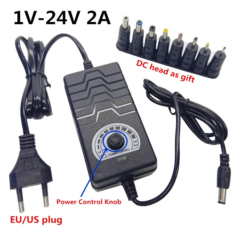 Adjustable 1V-24V 2A AC To DC 3V 9V 12V 24V Universal Power Adapter Supply Switching Charger Adatper ac/dc 1V to 24V Volt
Adjustable 1V-24V 2A AC To DC 3V 9V 12V 24V Universal Power Adapter Supply Switching Charger Adatper ac/dc 1V to 24V Volt