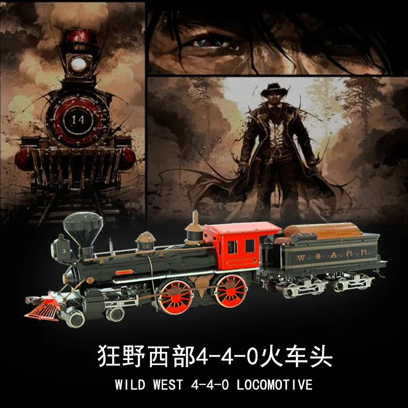 3D Metal Puzzle WILD WEST 4-4-0 LOCOMOTIVE model KITS Assemble Jigsaw Puzzle DIY Gift Toys For Children
3D Metal Puzzle WILD WEST 4-4-0 LOCOMOTIVE model KITS Assemble Jigsaw Puzzle DIY Gift Toys For Children