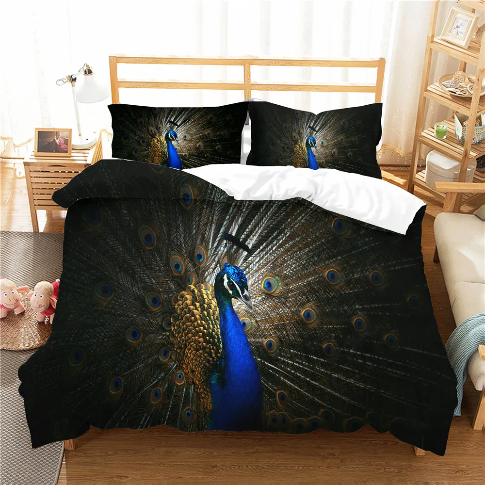 Queen Bedding Set Duvet Cover Set 3D Peahen Printed Bedroom Clothes Home Textiles for Adult
Queen Bedding Set Duvet Cover Set 3D Peahen Printed Bedroom Clothes Home Textiles for Adult
