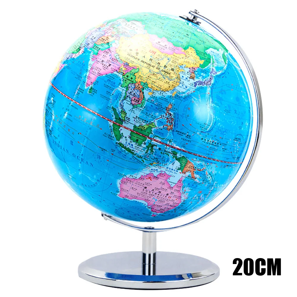 1 шт. 20 см карта мира с землей перезаписываемый Поворотный Штатив для географии