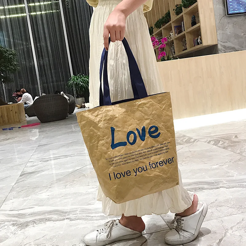 WOMEN'S Bag New Style Environmentally Friendly Trendy Bag Washing DuPont Paper Kraftpaper Waterproof One-Shoulder Handbag Shoppi
WOMEN'S Bag New Style Environmentally Friendly Trendy Bag Washing DuPont Paper Kraftpaper Waterproof One-Shoulder Handbag Shoppi