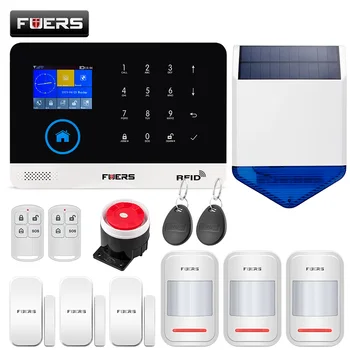 2.4 Inch TFT Screen WIFI GSM Wireless Home Security Alarm System Motion Detector APP Control Solar Siren Smoke Detector Kit
2.4 Inch TFT Screen WIFI GSM Wireless Home Security Alarm System Motion Detector APP Control Solar Siren Smoke Detector Kit