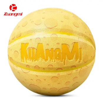 Kuangmi Cheese Basketball Official Size 7 Game Gift Hygroscopic Wear-Resisting Non-Slip PU Street Ball For Adult Students
Kuangmi Cheese Basketball Official Size 7 Game Gift Hygroscopic Wear-Resisting Non-Slip PU Street Ball For Adult Students
