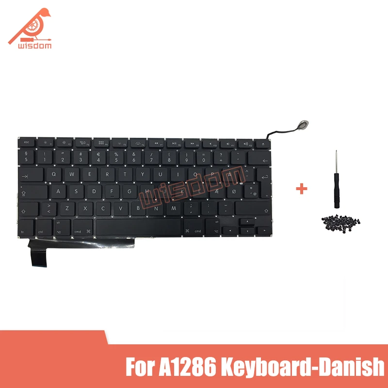 Brand New keyboard for Macbook Pro15" A1286 Danish keyboard with keyboard screws MD318 MD322 MB985 2009-2012 yeaer
Brand New keyboard for Macbook Pro15" A1286 Danish keyboard with keyboard screws MD318 MD322 MB985 2009-2012 yeaer