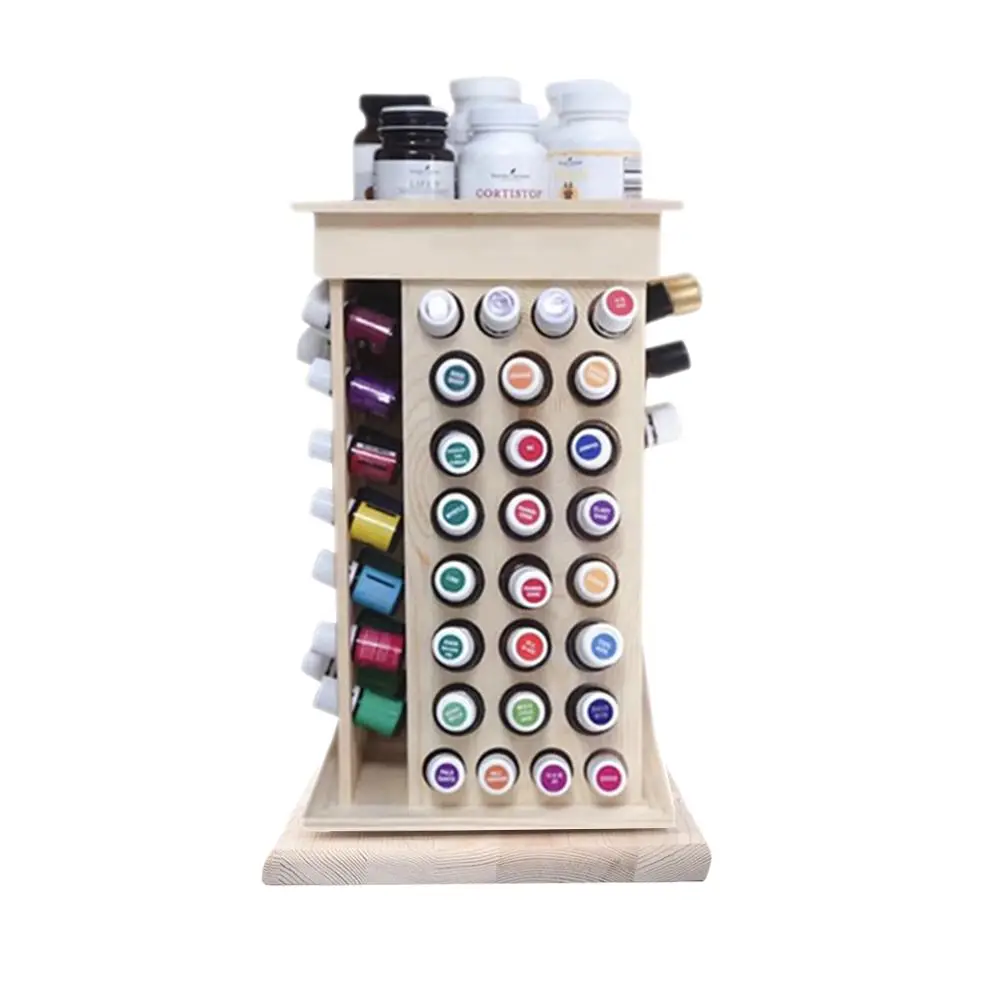 Solid Wooden Rotating Essential Oil Bottle Storage Holder Classification Display Stand Table Diffuser Holder Organizer
Solid Wooden Rotating Essential Oil Bottle Storage Holder Classification Display Stand Table Diffuser Holder Organizer