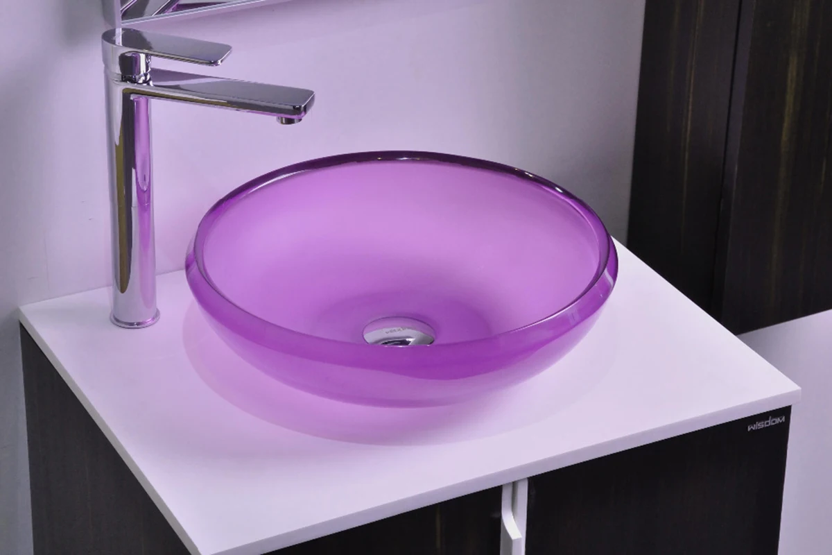 

Bathroom Colored Resin Acyrlic Wash Basin Vanity Sink Counter Top Vessel Bowl 38278