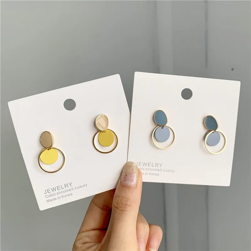 2019 Epoxy Metal Earrings Irregular Round Pendant Geometric Earrings Spray Paint Pendant Earrings for Women Wedding Jewelry
2019 Epoxy Metal Earrings Irregular Round Pendant Geometric Earrings Spray Paint Pendant Earrings for Women Wedding Jewelry