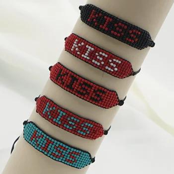 Go2Boho Miyuki Fashion Bracelet Kiss Letter Jewelry For Women Accessories Couple Bracelets Gift Pulseras 2020 Handmade Beadwork
Go2Boho Miyuki Fashion Bracelet Kiss Letter Jewelry For Women Accessories Couple Bracelets Gift Pulseras 2020 Handmade Beadwork