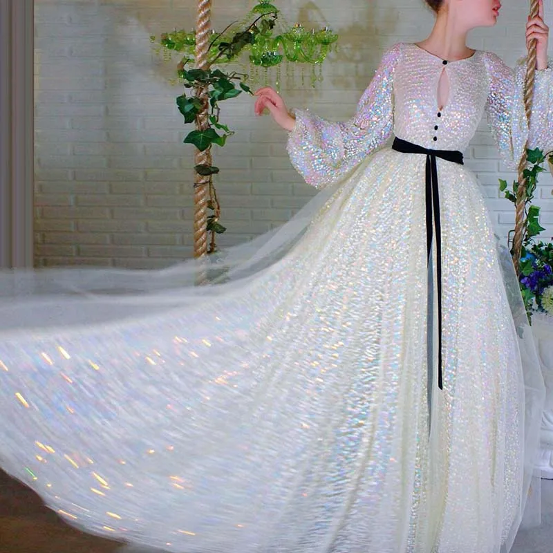 Eightree Long Sleeves Shiny Evening Dresses Middle East 2020 Custom Prom Dress Robe De Soiree Arabic Glitter Formal Party Dress
Eightree Long Sleeves Shiny Evening Dresses Middle East 2020 Custom Prom Dress Robe De Soiree Arabic Glitter Formal Party Dress