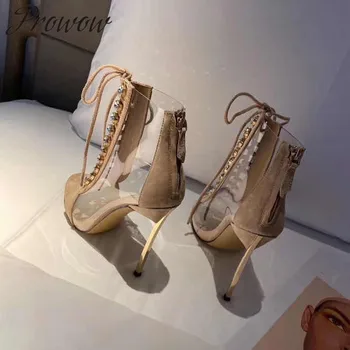 Ollymurs Beige Black Genuine Leather Clear PVC Ankle Boots Open Toe Gladiator Lace Up Blade Heel Luxury Boots
Ollymurs Beige Black Genuine Leather Clear PVC Ankle Boots Open Toe Gladiator Lace Up Blade Heel Luxury Boots