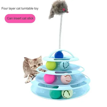 A set of Pet Toys pet Toy Love Cat Turntable Ball Three-layer Four-layer Funny Cat Rod Mouse Pet Kitten Young pet Toy Supplies
A set of Pet Toys pet Toy Love Cat Turntable Ball Three-layer Four-layer Funny Cat Rod Mouse Pet Kitten Young pet Toy Supplies